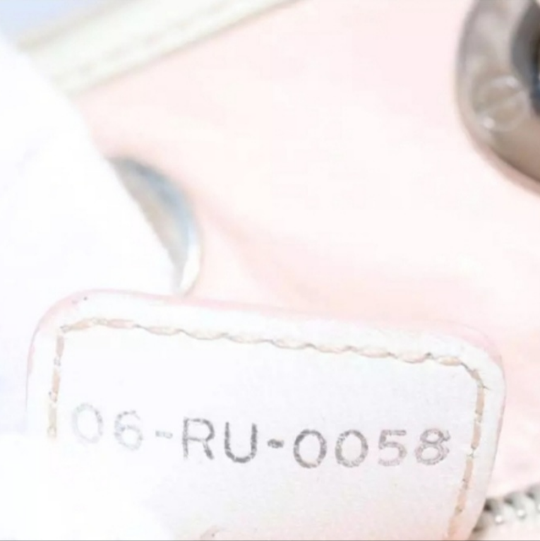 CHRISTIAN DIOR Lady Dior Cannage Cream/White Leather Hand Bag
