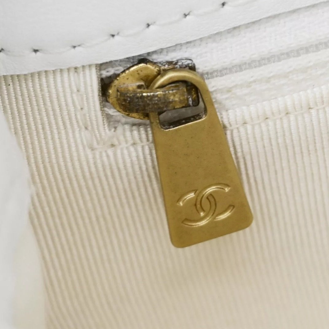 CHANEL Quilted Wild Stitch CC Logo Chain Shoulder Bag