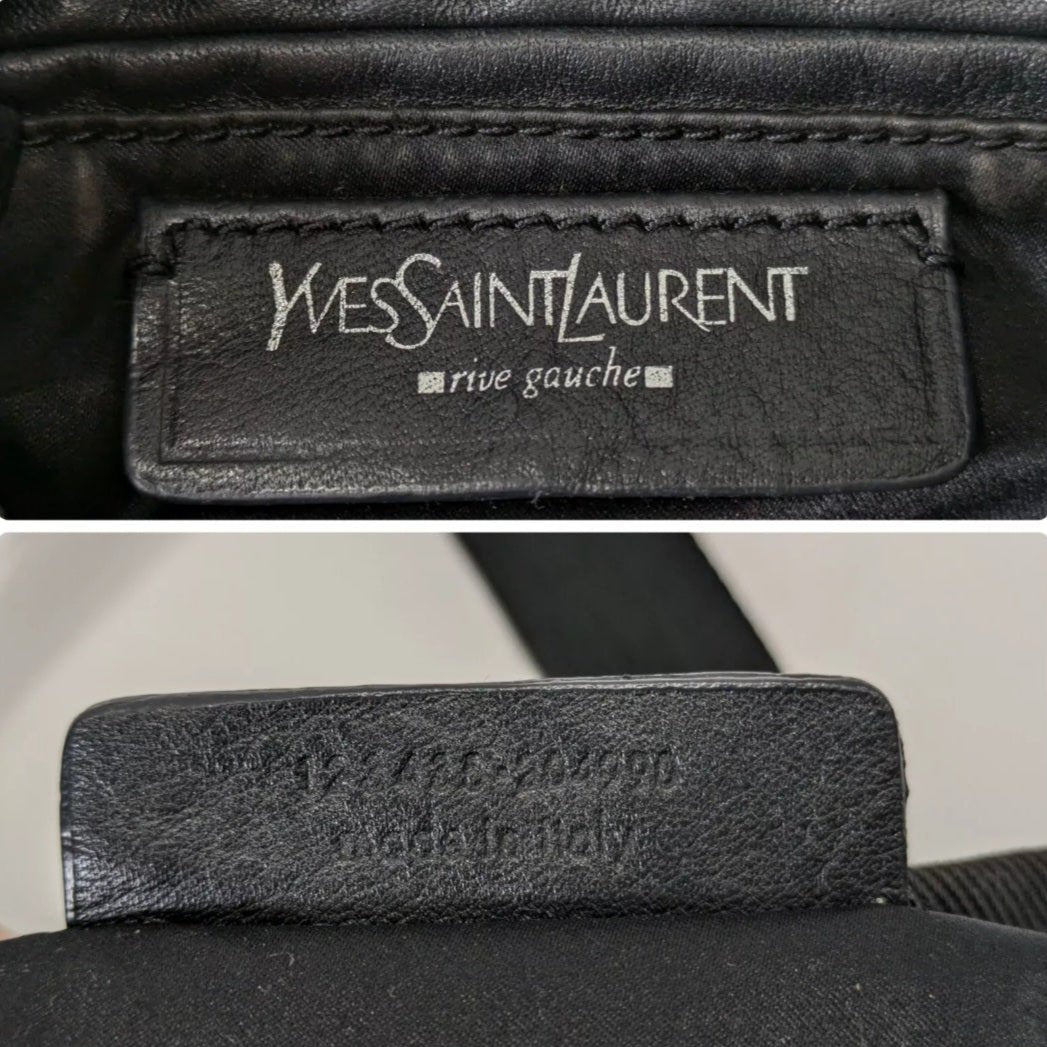 YVES SAINT LAURENT YSL Small Kahara Canvas Tote Bag