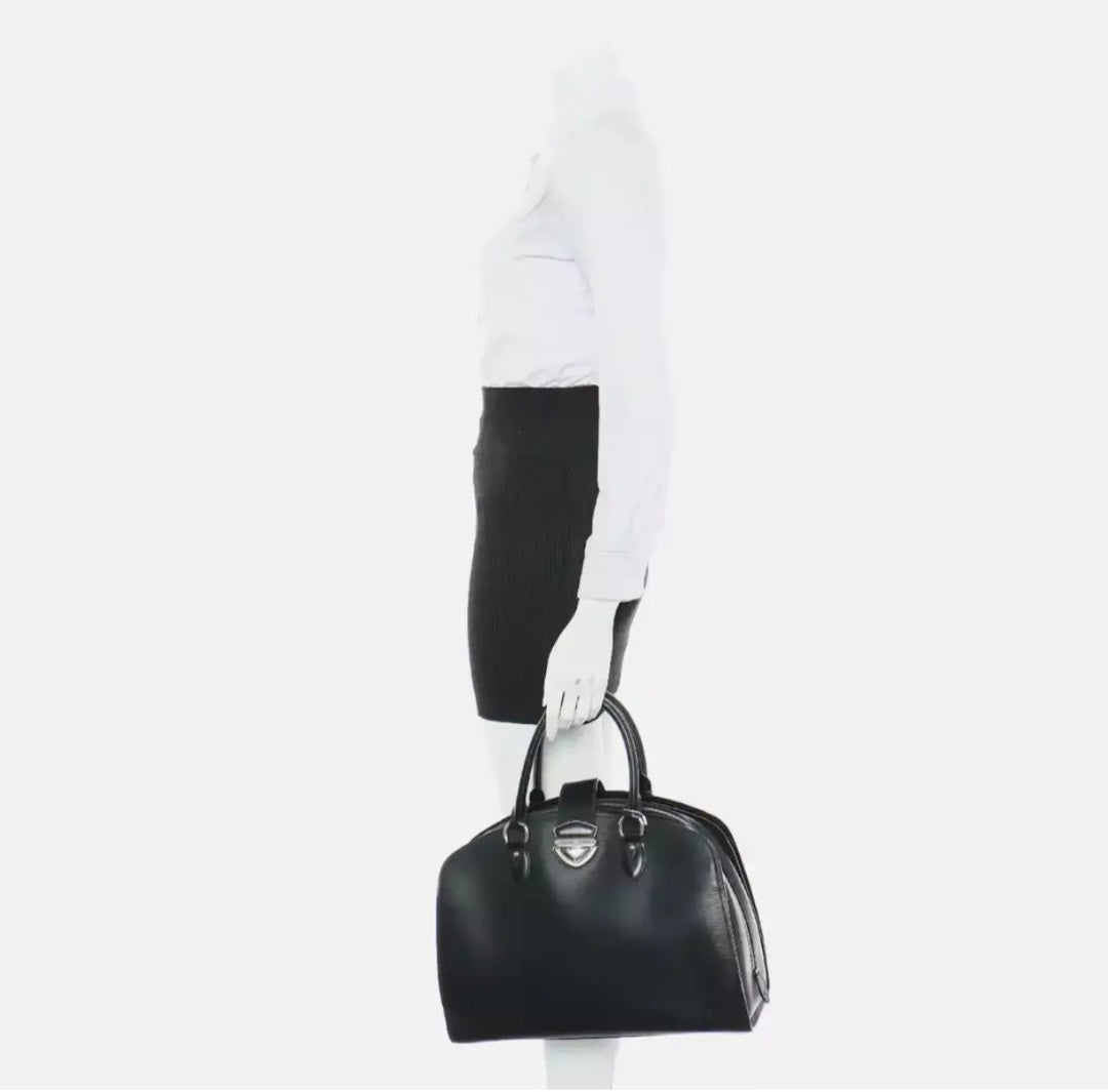 LOUIS VUITTON Black Epi Pont Neuf Top Handle Bag