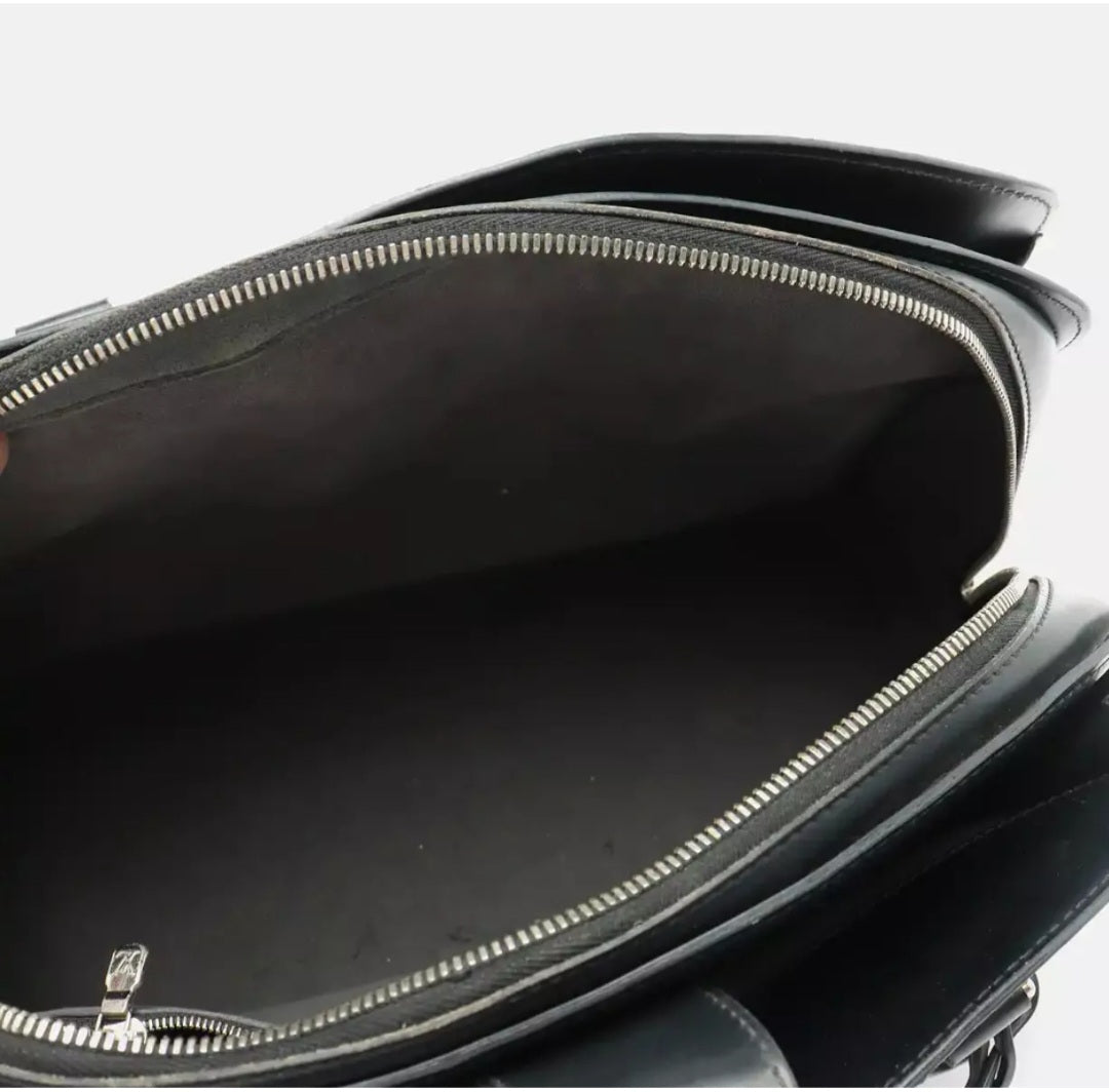 LOUIS VUITTON Black Epi Pont Neuf Top Handle Bag