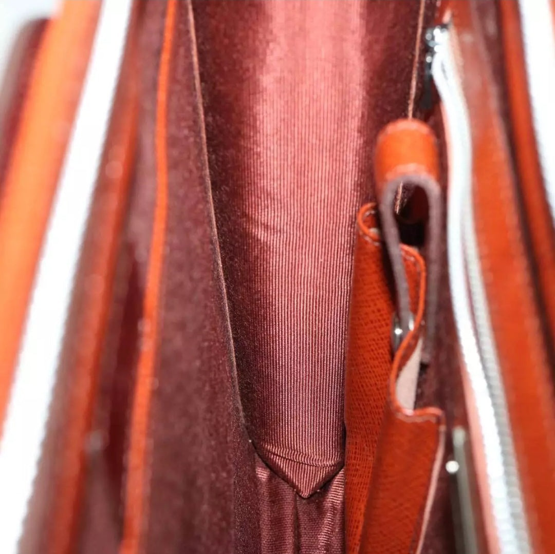 VALENTINO Cognac Brown Business Bag